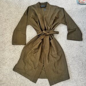 Polo Ralph Lauren Olive Waffle knit Robe NWT